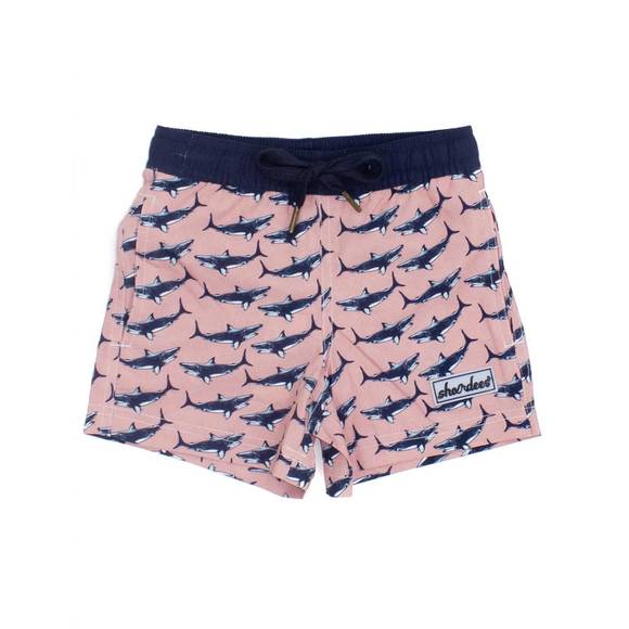 NEW PROPERLY TIED boy's shordees swim trunk in topo shark - Picture 1 of 1